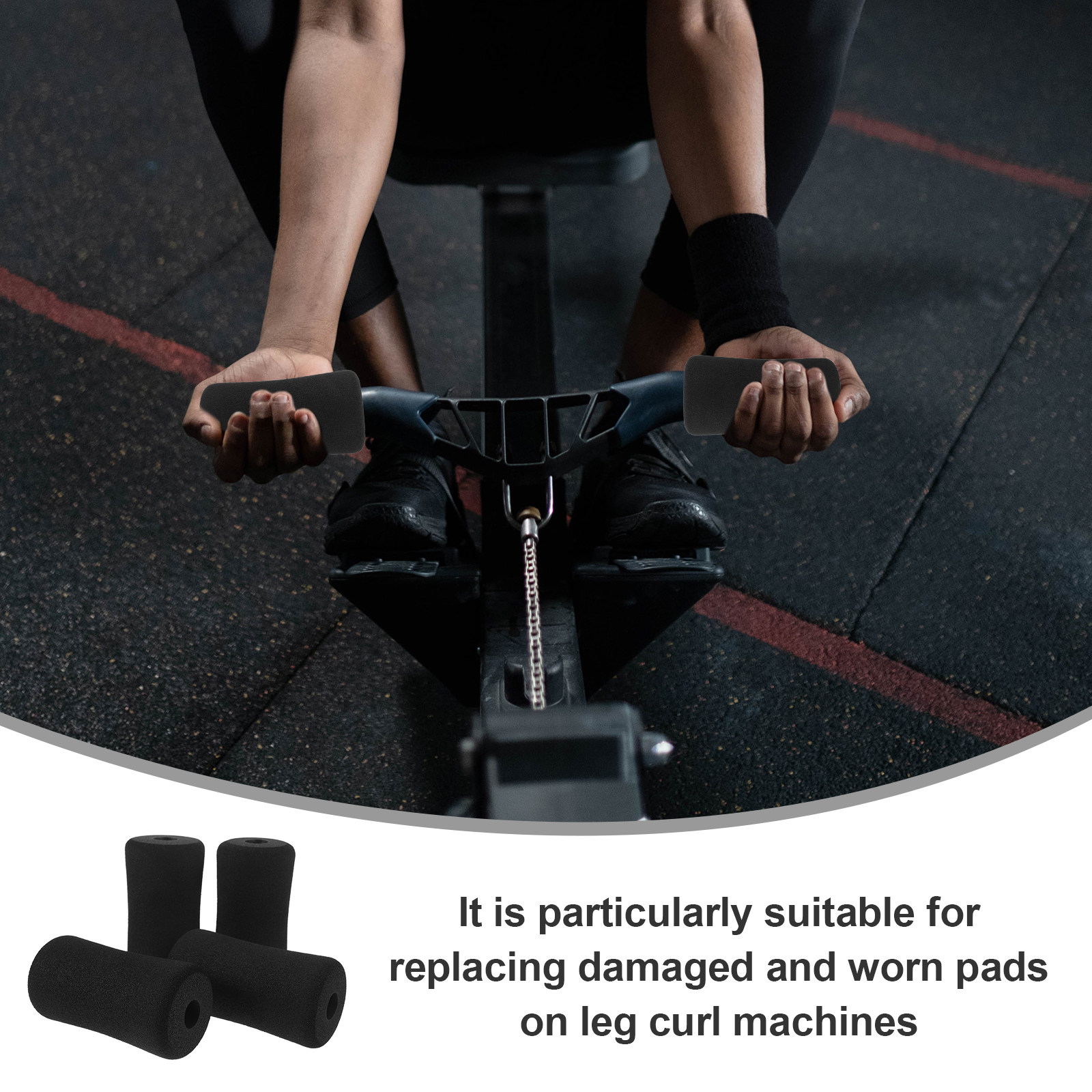 Home Gym Leg Extension Machine - 16 قطعة من وسائد القدم الإسفنجية