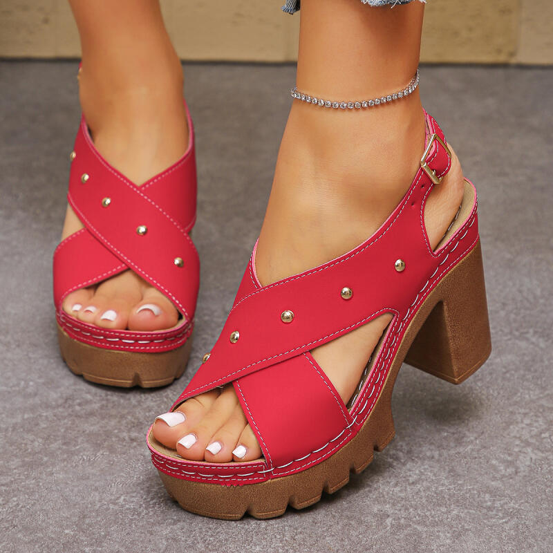 Ankle Strap Attachment - خمر سوبر عالية الكعب عبر حزام