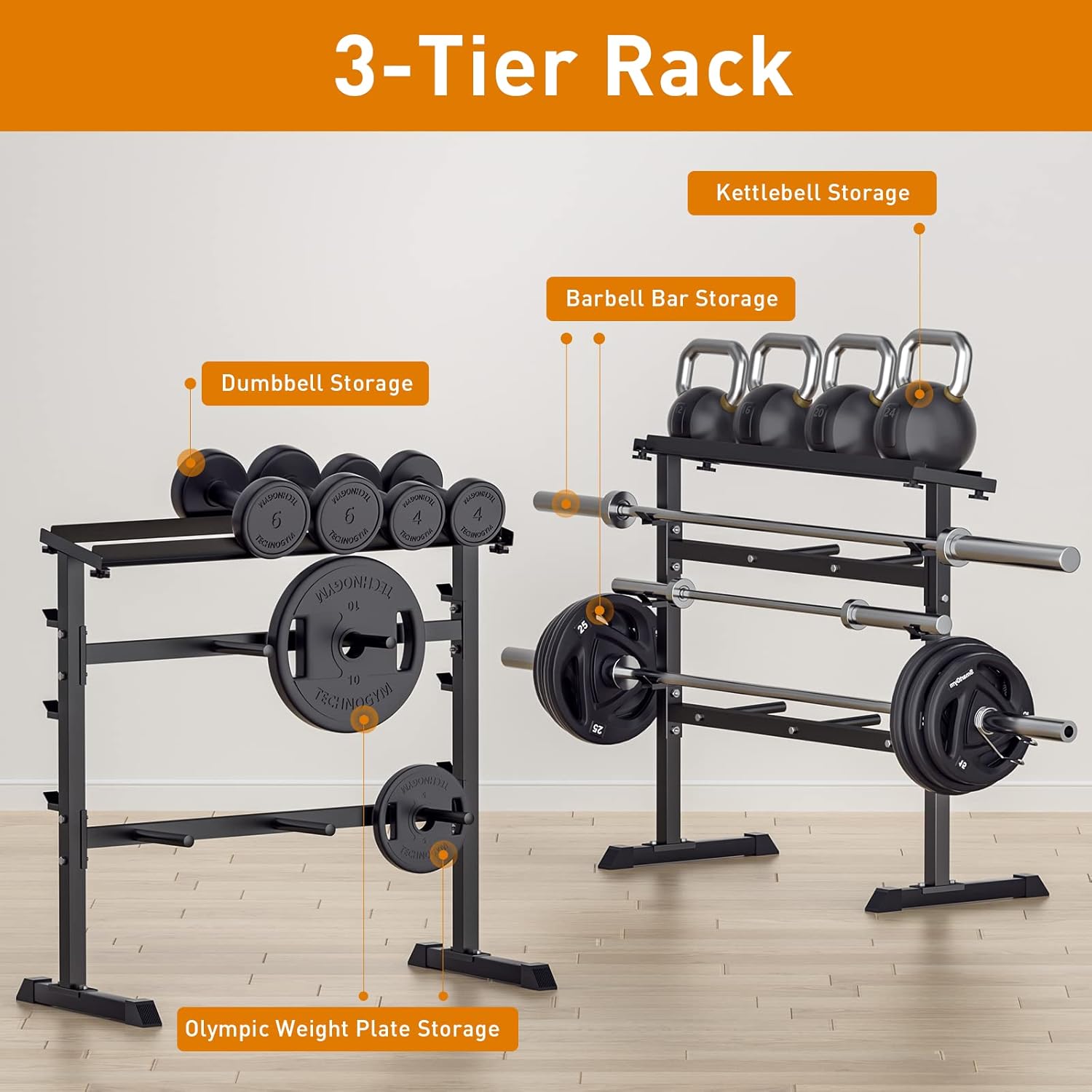 رف تخزين الأوزان لتدريب القوة  - مراجعة Home Gym Weight وسعره