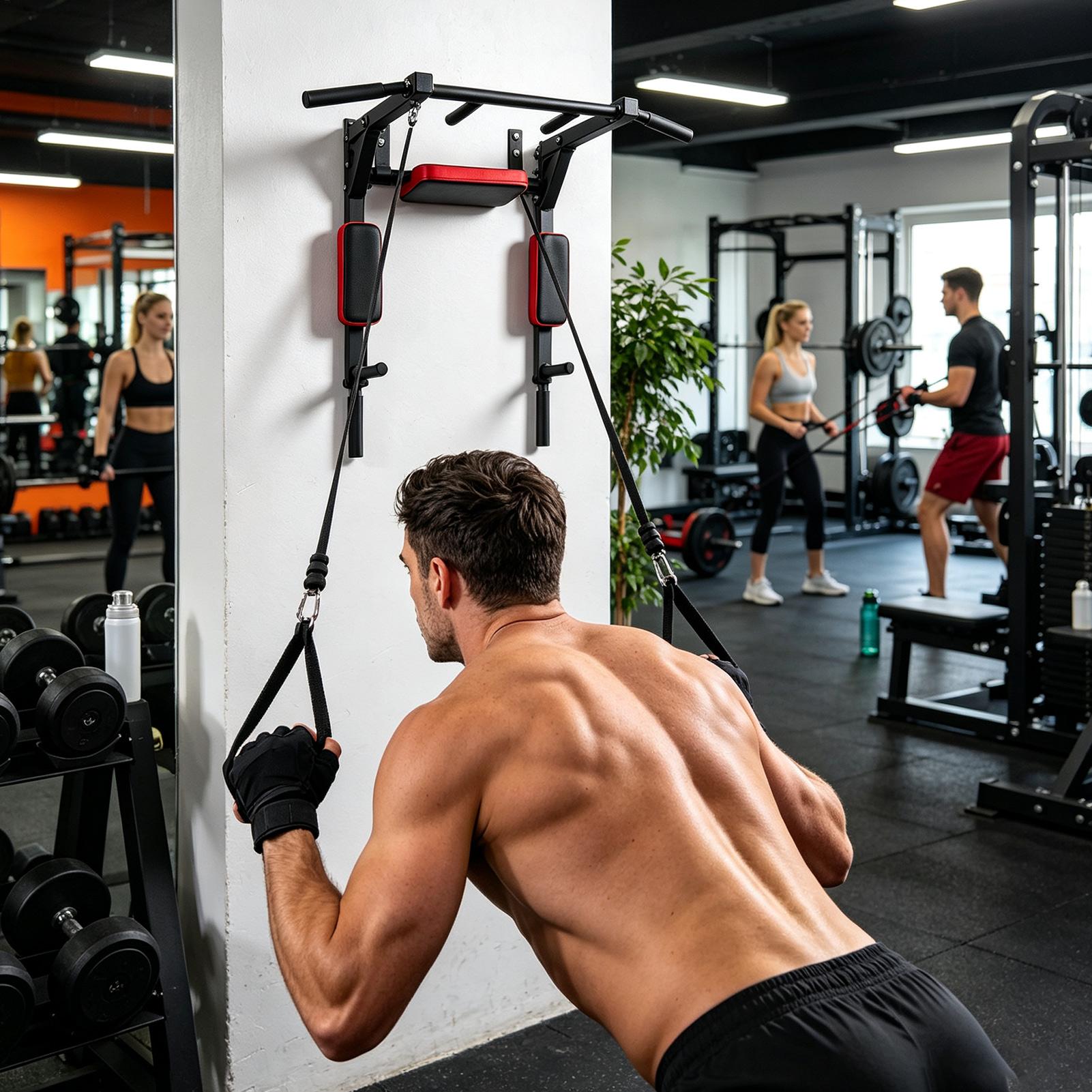 قضيب سحب متعدد الوظائف مثبت عل - مراجعة Home Gym On Wall وسعره