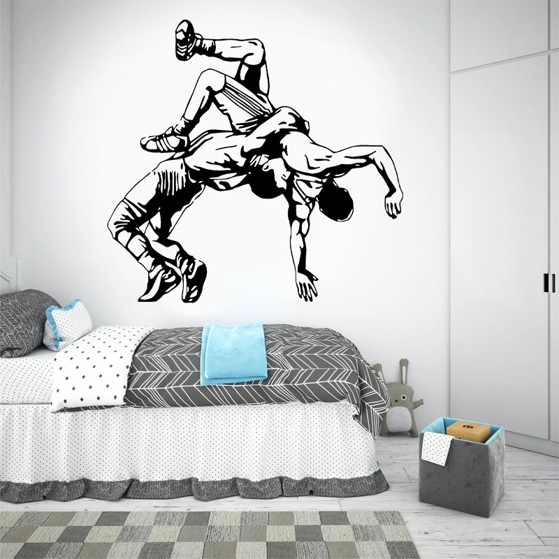 المصارعة رمي صور مطبوعة للحوائ - مراجعة Home Gym On Wall وسعره