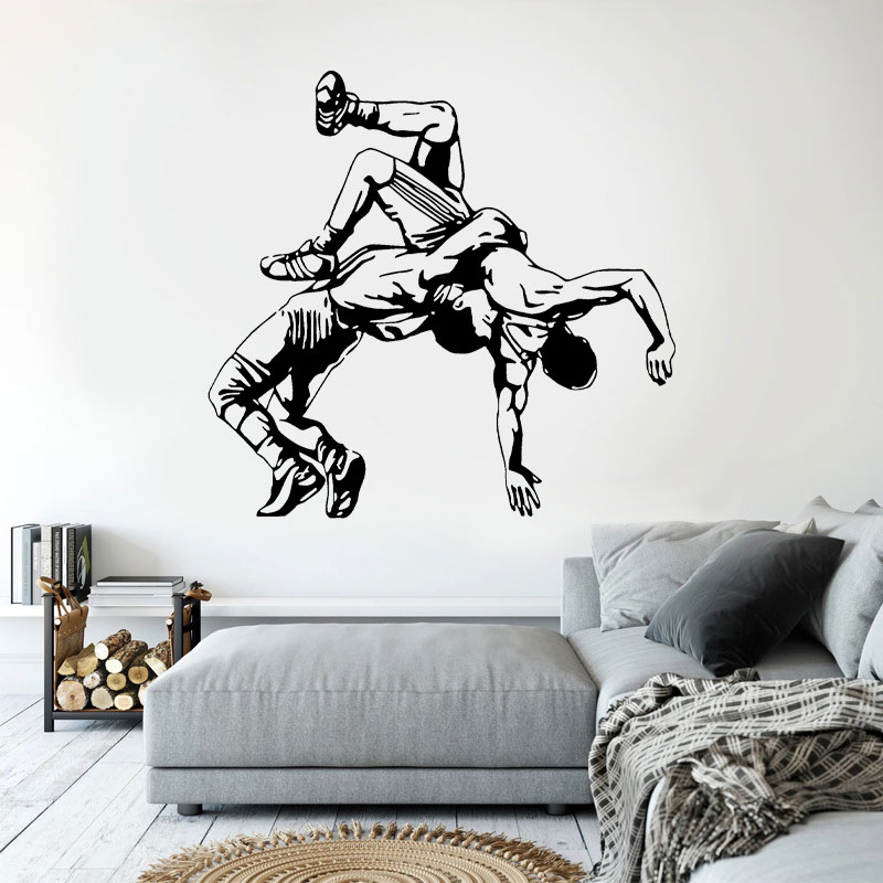المصارعة رمي صور مطبوعة للحوائ - مراجعة Home Gym On Wall وسعره