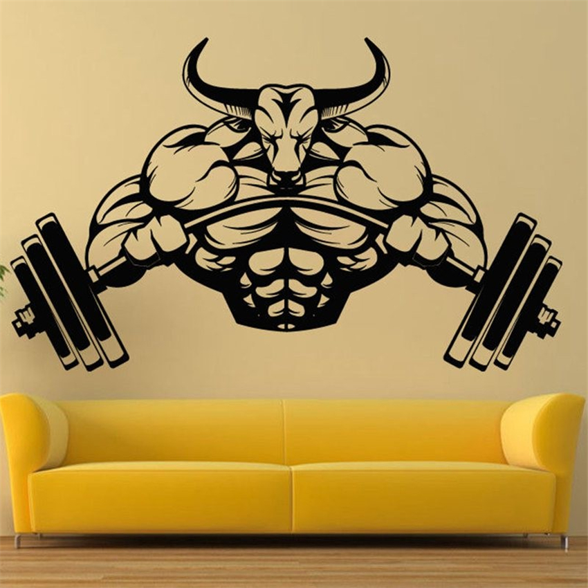 الصالة الرياضية ملصق اللياقة ا - مراجعة Home Gym On Wall وسعره