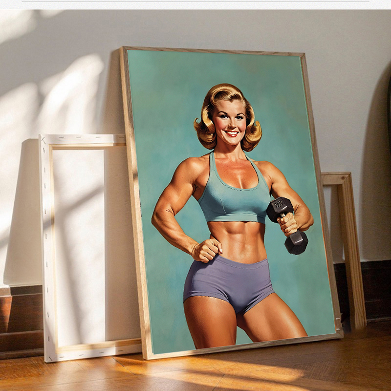 ملصق وطباعة قماش اللوحة بناء ا - مراجعة Home Gym On Wall وسعره