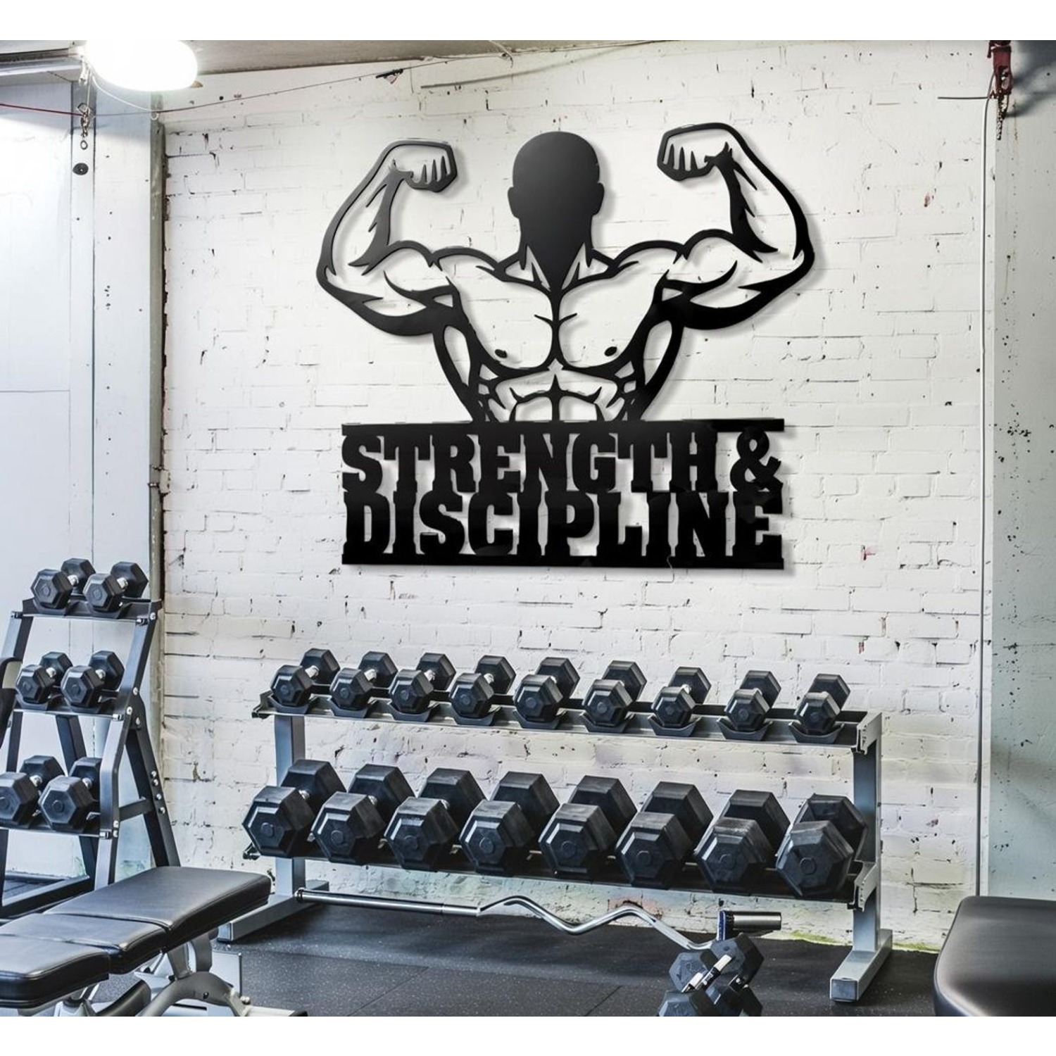 لوحة جدارية حديدية من CIFBUY ب - مراجعة Home Gym In Garage وسعره