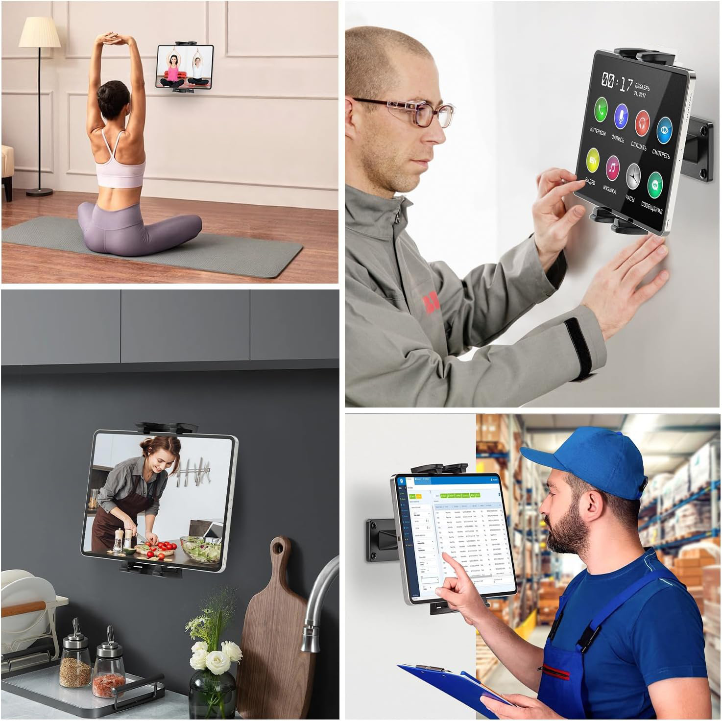 حامل هاتف وجهاز لوحي عالمي للت - مراجعة Home Gym On Wall وسعره