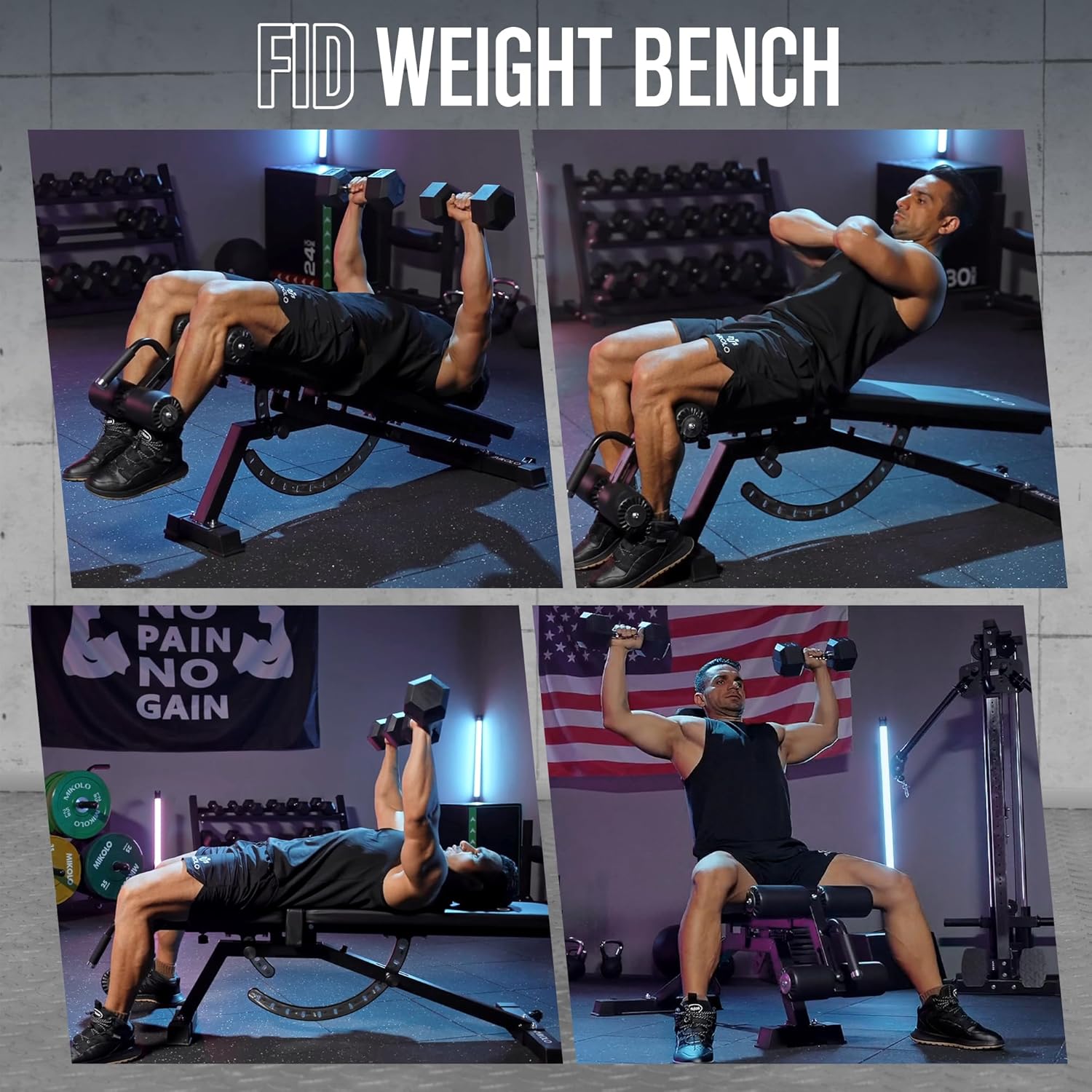 مقعد تمارين منزلي - مصنوع من ا - مراجعة Home Gym Weight وسعره