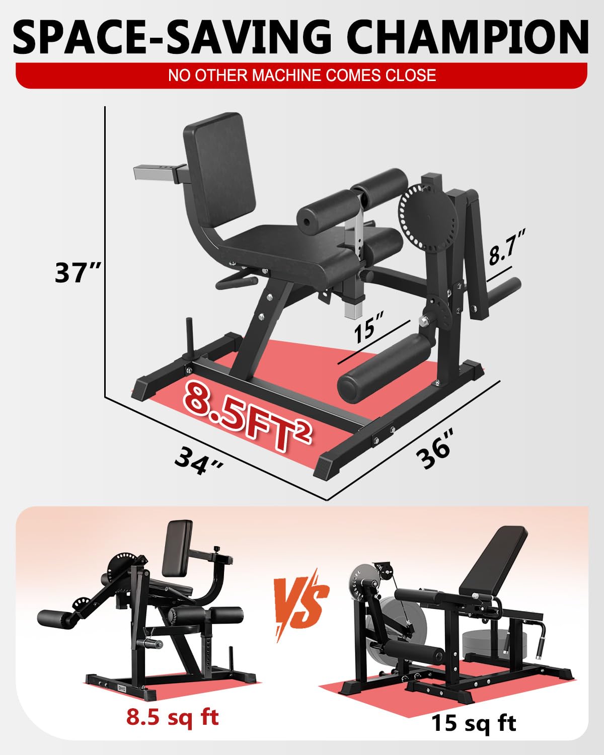 جهاز تمديد وثني الساق قابل للت - مراجعة Home Gym Leg Extension Machine وسعره