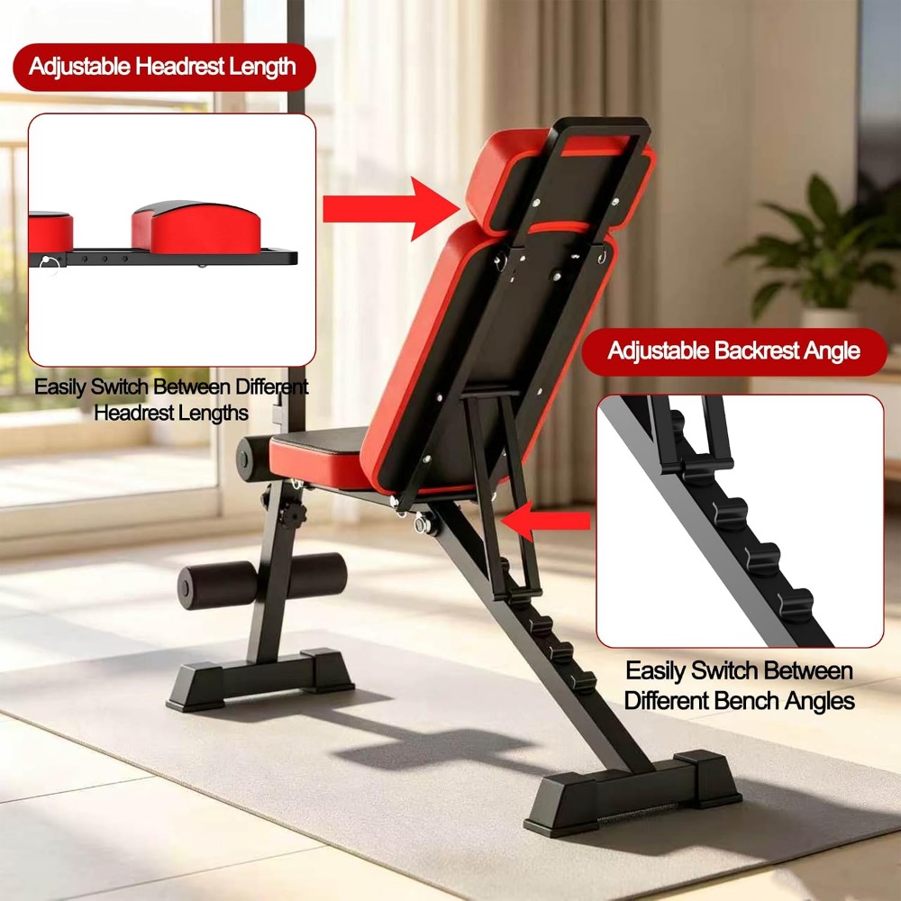 مقعد تمارين متعدد الوظائف مع ن - مراجعة Home Gym Weight وسعره