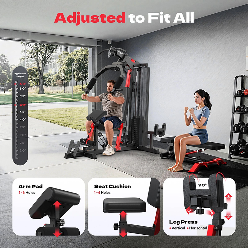 معدات تمارين رياضية منزلية من  - مراجعة Home Gym Leg Extension Machine وسعره