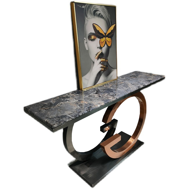 طاولة كونسول فاخرة بسطح رخامي  - مراجعة Home Gym Luxury Design وسعره
